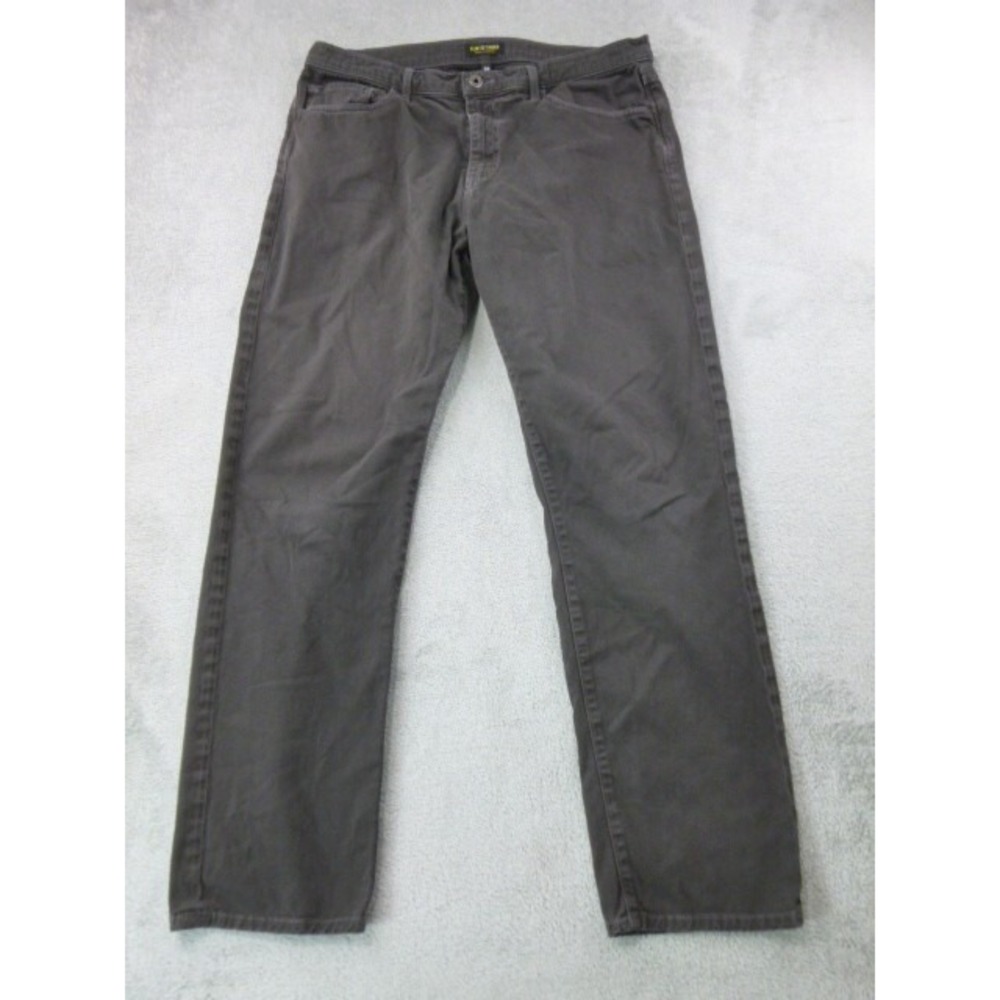 Flint and Tinder Mens Pants Sz 33 x 31 Straight Fit Chino Brown Stretch 5 Pocket